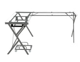 Dazenus Clear Glass & Silver Finish Desk Model OF00047 By ACME Furniture